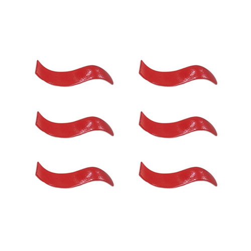 OMS Fuente Ola Roja 18x5 cm (Set de 6) OMS Fuente Ola Roja 18x5 cm (Set de 6)