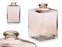 GIFTDECOR Frasco de Cristal Cuadrado Gris (Pack de 12)