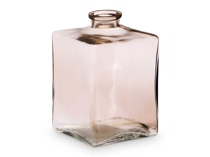 GIFTDECOR Frasco de Cristal Cuadrado Gris (Pack de 12)