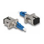 DeLOCK Acoplador Híbrido de Fibra Óptica LWL, Conector LC Simplex a SC Simplex, Color Azul, Metal y Plástico, 22x45x9.3 mm