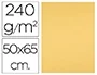 Liderpapel Cartulina 50x65 cm 240g/m2 Oro Paquete 25 Hojas para Dibujo y Manualidades