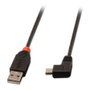 Lindy Cable USB 2.0 de 2 m, Tipo A a Mini-B, Ángulo de 90°