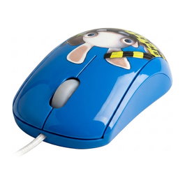 SteelSeries Crazy Rabbits ratón con cable azul
