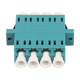 Synergy21 Cable de fibra óptica Multimode OM3 50/125u Quad aqua con flange