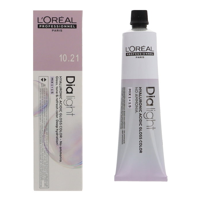 L'Oréal Professionnel Paris DIA LIGHT 10.21 Rubio Platino Irisado Ceniza 60 ml