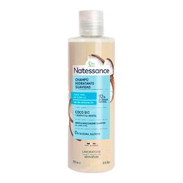 NATESSANCE Champu Coco Extra Suave 250Ml - Cabello Brillo Vigor Cabello Apagado Uso Frecuente