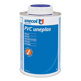 Unecol Adhesivo PVC A2040 Bote con Pincel 1 L para Tubería Rígida y Sistemas de Presión