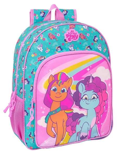 Mochila Escolar My Little Pony Magic Rosa Turquesa 33 x 42 x 14 cm