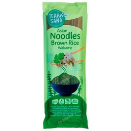 TERRASANA Fideos de Arroz Noodles Integral con Wakame 250Gr