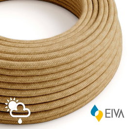 Creative Manguera Tubular H05RN-F 2x1mm² Doble Aislamiento Neopreno Yute para Exterior 50m Rollo