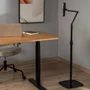 Aisens Soporte de Suelo Universal Ajustable MSF3P-301 para Tablet y Smartphone, Negro
