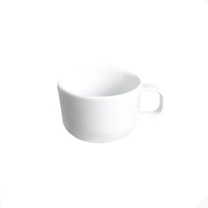 Costa Verde Taza Apilable Oceanus de Porcelana para Café, 11 cl, Color Blanco (Set de 6)