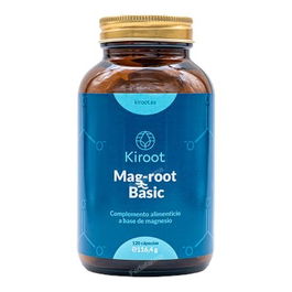 KIROOT Mag-Root Basic 120 Cápsulas - Citrato y Bisglicinato de Magnesio para Músculos y Huesos