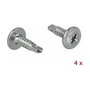 DeLOCK 66083 Riel DIN de acero inoxidable con tope final