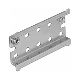DeLOCK 66083 Riel DIN de acero inoxidable con tope final