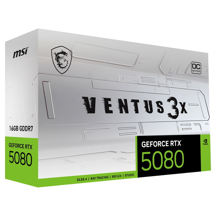 MSI RTX 5080 16GB GDDR7 3Fan OC White Tarjeta Gráfica MSI RTX 5080 16GB GDDR7 3Fan OC White Tarjeta Gráfica