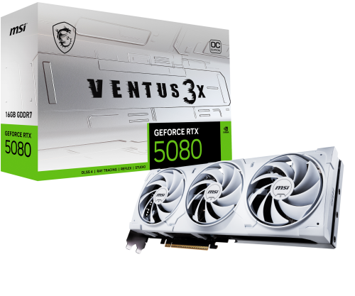 MSI GeForce RTX 5080 Ventus 3X OC White 16 GB GDDR7