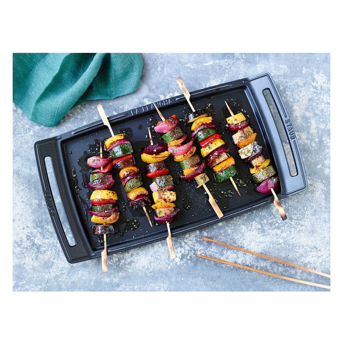 Staub Plancha de Hierro Fundido de 38 cm, Apta para Inducción, Negra