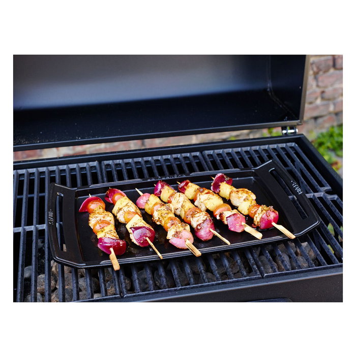 Staub Plancha de Hierro Fundido de 38 cm, Apta para Inducción, Negra