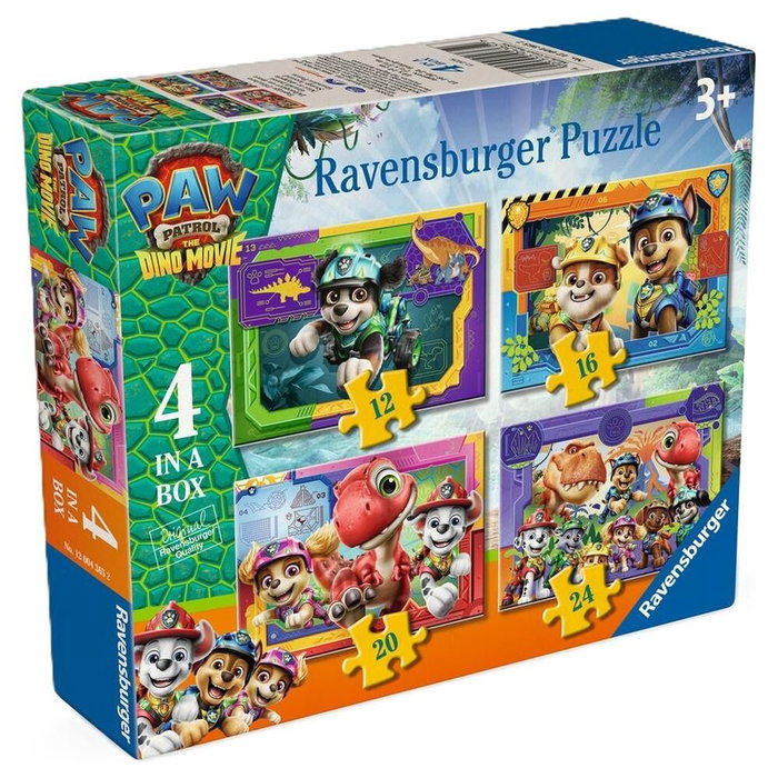 RAVENSBURGER Puzzle Dino Movie Patrulla Canina Paw Patrol 12-16-20-24pzs RAVENSBURGER Puzzle Dino Movie Patrulla Canina Paw Patrol 12-16-20-24pzs