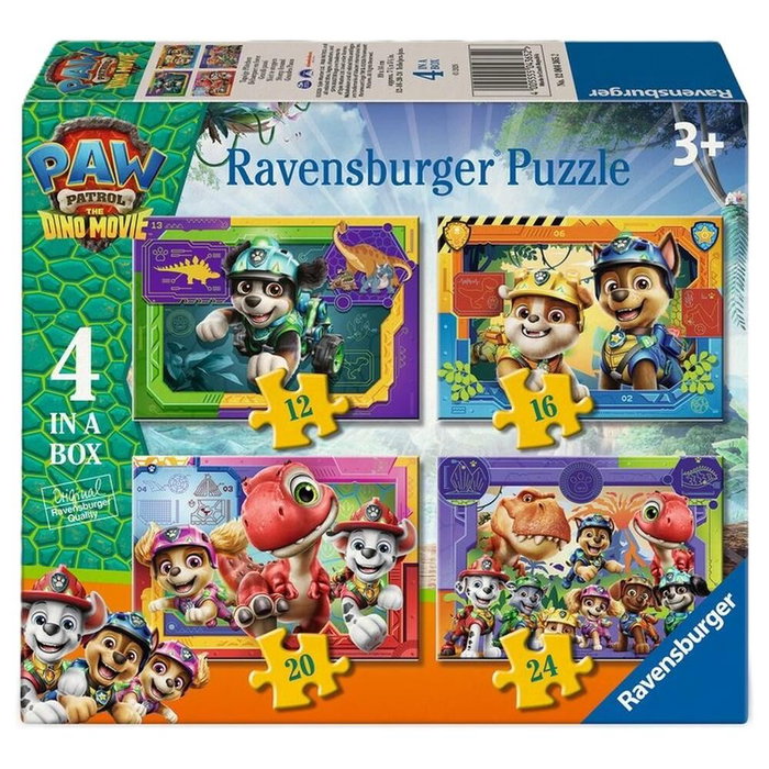 RAVENSBURGER Puzzle Dino Movie Patrulla Canina Paw Patrol 12-16-20-24pzs RAVENSBURGER Puzzle Dino Movie Patrulla Canina Paw Patrol 12-16-20-24pzs