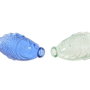 DKD Home Decor Jarrón Hangzhou design 26a Mediterráneo Azul Turquesa Cristal 7 x 26.3 x 10 cm (2 Unidades)