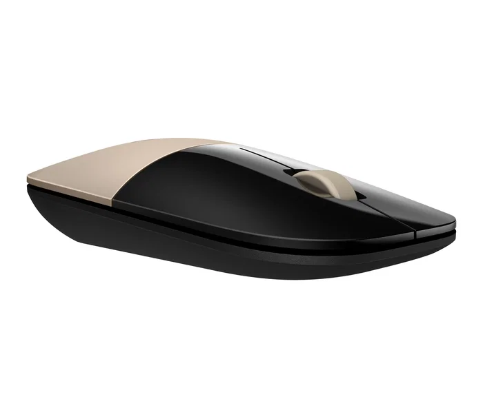 HP Z3700 Ratón Inalámbrico RF 2.4 GHz Ambidiestro Óptico 1200 DPI Color Oro para Oficina, Portátil, PC, Mac y ChromeOS