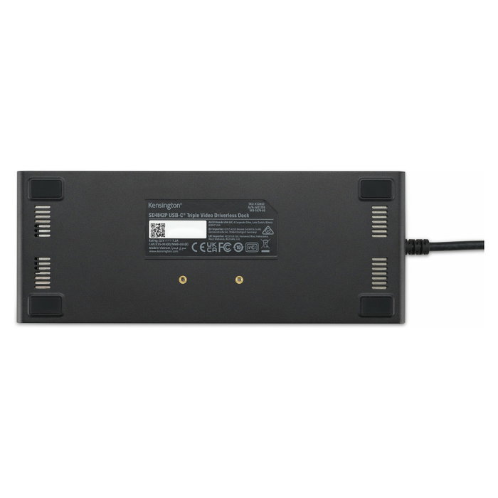 Kensington SD4842P - Estación de Acoplamiento USB-C Triple Vídeo 10Gbps con GaN, 100W PD, 70% PCR, Gigabit Ethernet y Audio