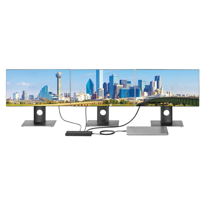 Kensington SD4842P - Estación de Acoplamiento USB-C Triple Vídeo 10Gbps con GaN, 100W PD, 70% PCR, Gigabit Ethernet y Audio