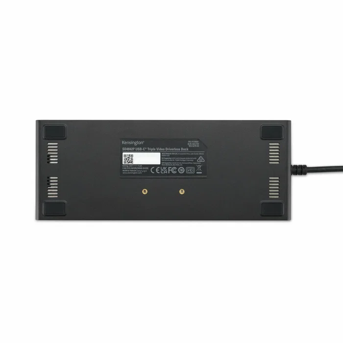 Kensington SD4842P Estación de Acoplamiento USB-C Triple Vídeo 100W PD Negro