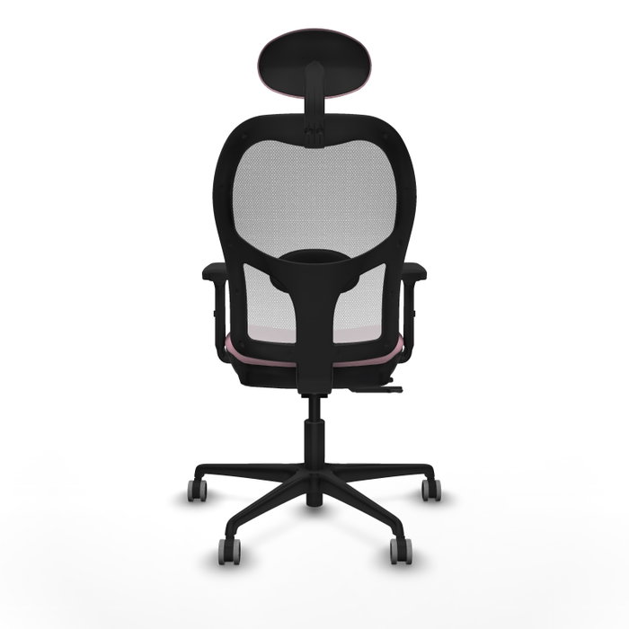 PIQUERAS Y CRESPO Silla de oficina Jorquera Rosa y Blanca con mecanismo Sincro/Traslack PIQUERAS Y CRESPO Silla de oficina Jorquera Rosa y Blanca con mecanismo Sincro/Traslack