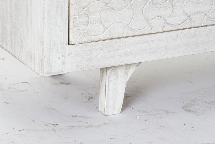 Comoda Indio DKD Home Decor Blanco 35 x 75 x 112 cm