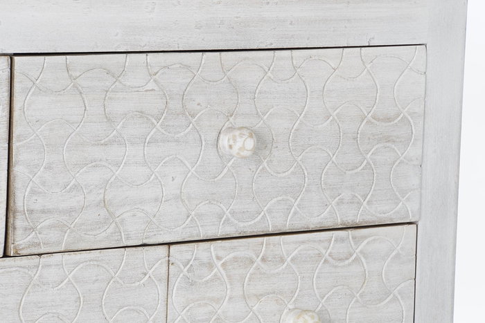 Comoda Indio DKD Home Decor Blanco 35 x 75 x 112 cm