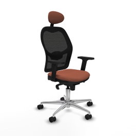 PIQUERAS Y CRESPO Silla de oficina Jorquera marrón y negro