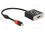 DeLOCK Adaptador Mini DisplayPort 1.4 a HDMI 4K Gris