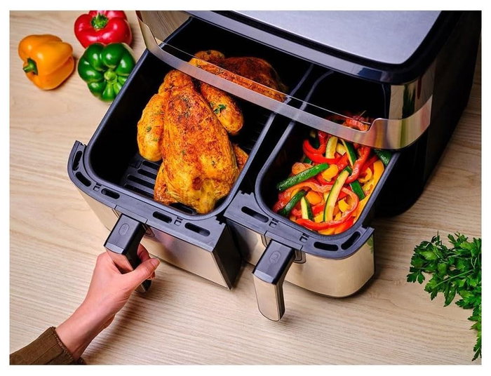 Tefal Dual Easy Fry & Grill EY905D, Freidora de aire de 8,3 L