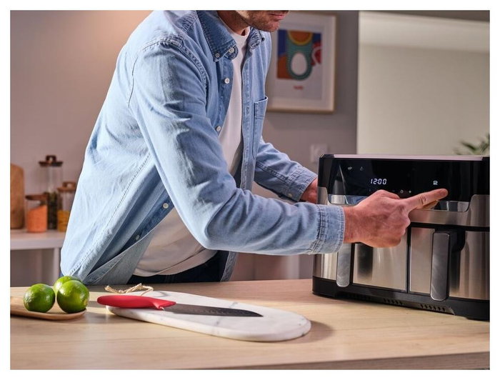 Tefal Dual Easy Fry & Grill EY905D, Freidora de aire de 8,3 L