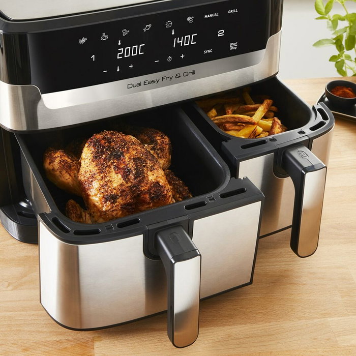 Tefal Dual Easy Fry & Grill EY905D, Freidora de aire de 8,3 L