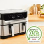 Tefal Dual Easy Fry & Grill EY905D, Freidora de aire de 8,3 L