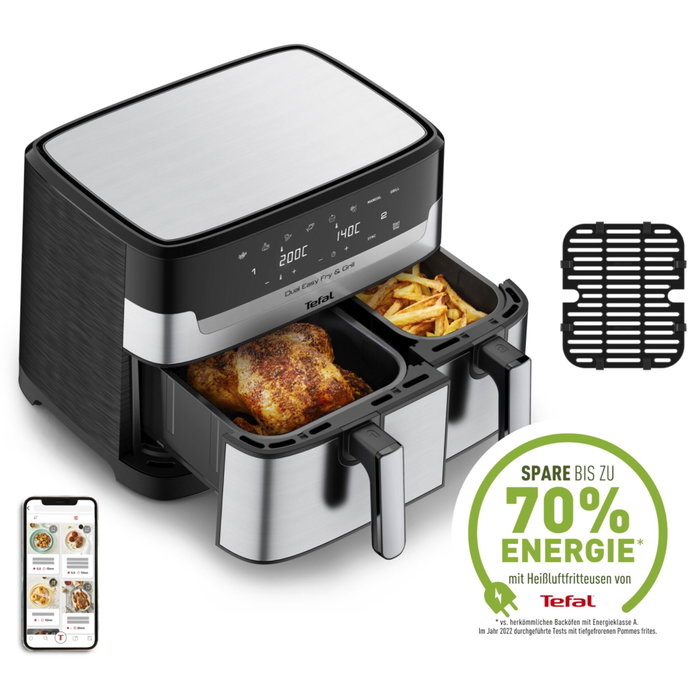 Tefal Dual Easy Fry & Grill EY905D, 8,3 L