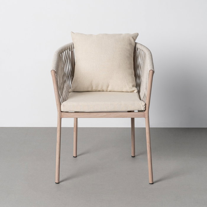 Silla Acero-Rattán Pe Exterior 57 X 58 X 74,50 cm