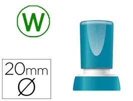 X'stamper Sello Quix Personalizable Redondo Ø20mm Color Verde Q-34