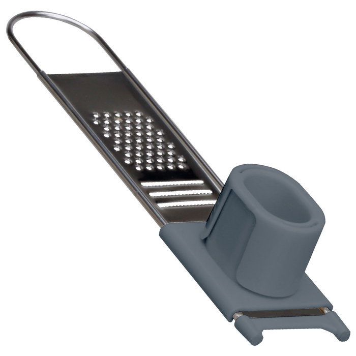 Cook Concept Rallador de Especias Acero y Plástico para Aromatizar Platos, Largo 22.5 cm