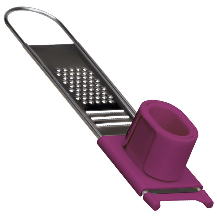 Cook Concept Rallador de Especias Acero y Plástico para Aromatizar Platos, Largo 22.5 cm