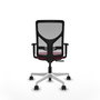 PIQUERAS Y CRESPO Silla de oficina Motilla con mecanismo Sincro, Granate y Gris