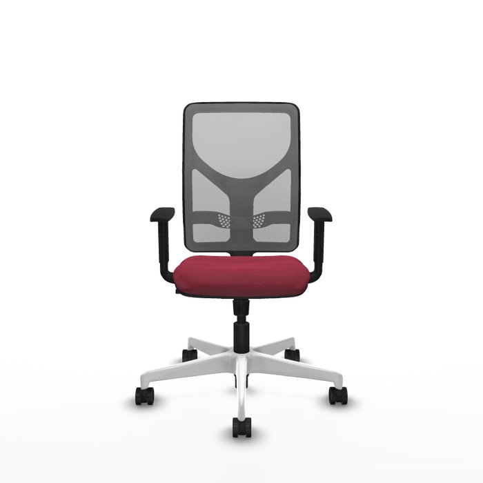 PIQUERAS Y CRESPO Silla de oficina Motilla con mecanismo Sincro, Granate y Gris PIQUERAS Y CRESPO Silla de oficina Motilla con mecanismo Sincro, Granate y Gris