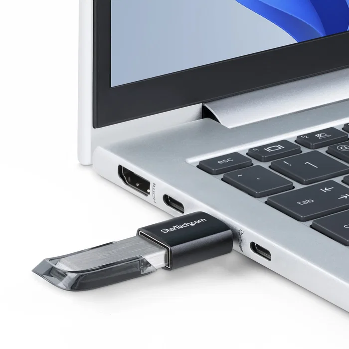 StarTech.com Adaptador USB-C Macho a USB-A Hembra - USB 3.2 Gen 1 5Gbps - Carcasa de Metal - Negro StarTech.com Adaptador USB-C Macho a USB-A Hembra - USB 3.2 Gen 1 5Gbps - Carcasa de Metal - Negro