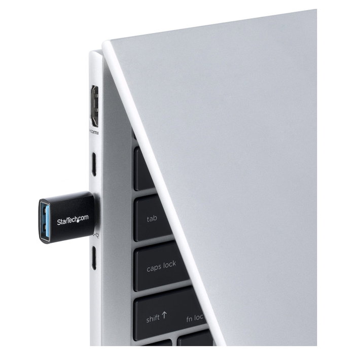 StarTech.com Adaptador USB-C a USB-A 5Gbps, Carcasa de Metal, Negro