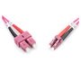 Digitus Cable de fibra óptica LC a SC OM4 Multimodo 5m Violeta