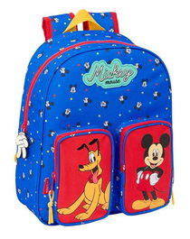 Mochila Escolar Mickey Mouse Clubhouse Good day Azul 28 x 34 x 10 cm